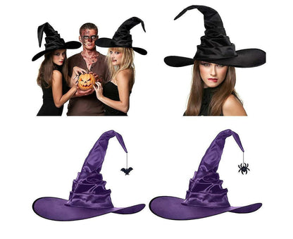 Halloween Party Felt Witch Hats Party Wide Brim Pointed Hat Accessory V1263-JX-1171