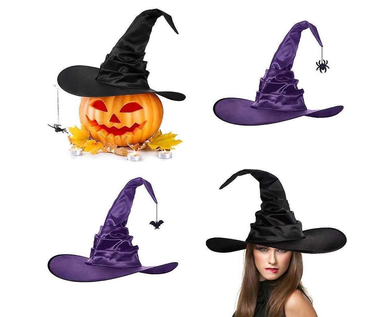 Halloween Party Felt Witch Hats Party Wide Brim Pointed Hat Accessory V1263-JX-1171