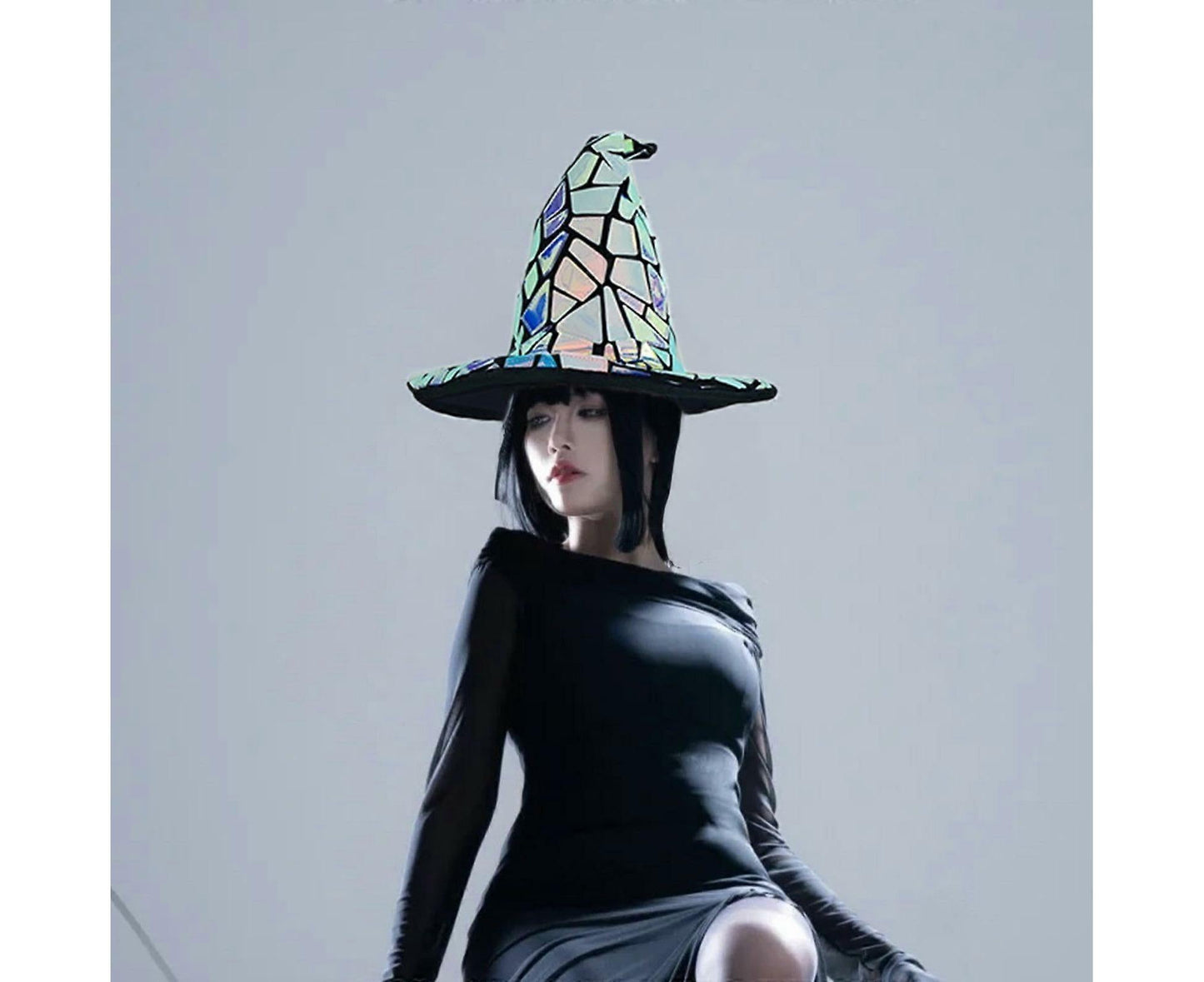 Halloween Witch Hat Hat Party Holiday Bowler Hat V1263-JX-1177