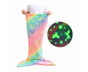 Mermaid Blanket Glow in The Dark Sleeping Bag Babies Birthday Gift Daughte-Pink Purple V1263-JX-1187