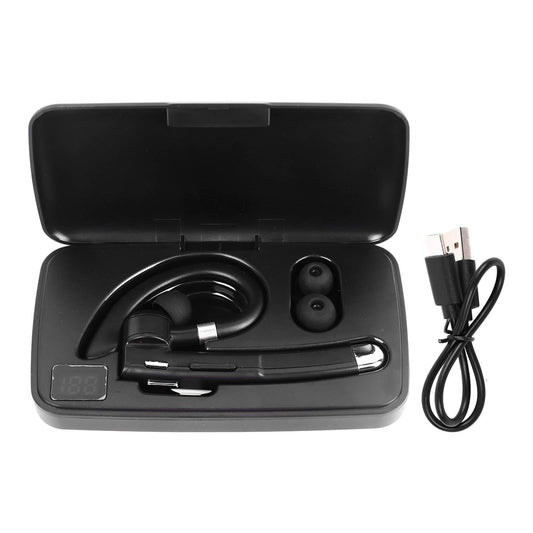 Bluetooth Earpiece Noise Canceling Waterproof Digital Power Display Wireless Headset with Charging Case for V1263-JX-119