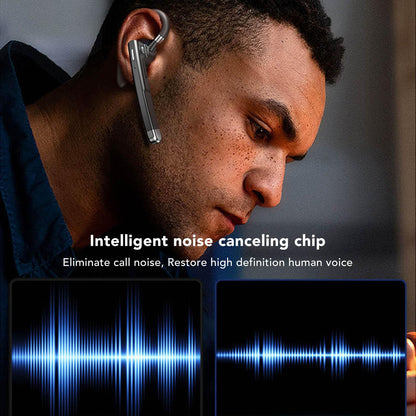 Bluetooth Earpiece Noise Canceling Waterproof Digital Power Display Wireless Headset with Charging Case for V1263-JX-119