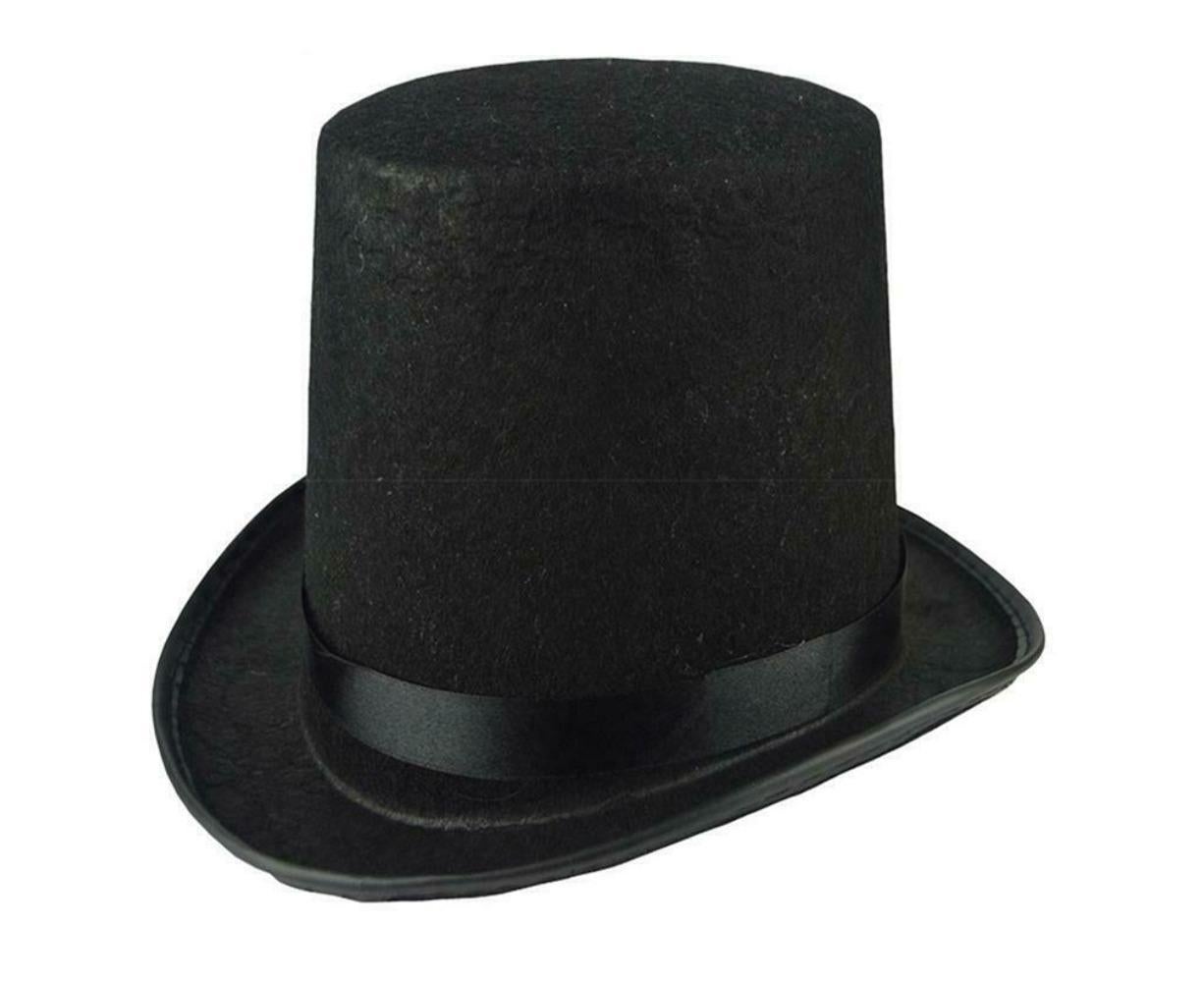 Unisex Halloween Headgear Spooky Skull Artificial Simulation Terror Headwear Prop Long - Black Hat V1263-JX-1198