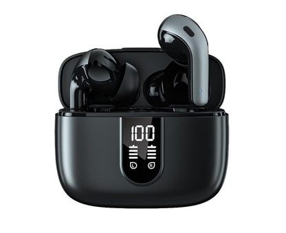 True Wireless Earbuds - LED Power Display - Bluetooth Earphones with Charging Case and Mic V1263-JX-12