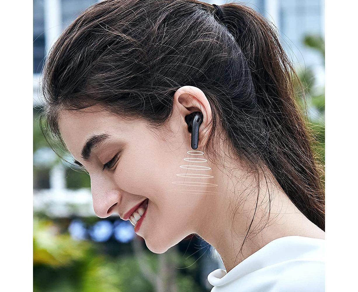 True Wireless Earbuds - LED Power Display - Bluetooth Earphones with Charging Case and Mic V1263-JX-12