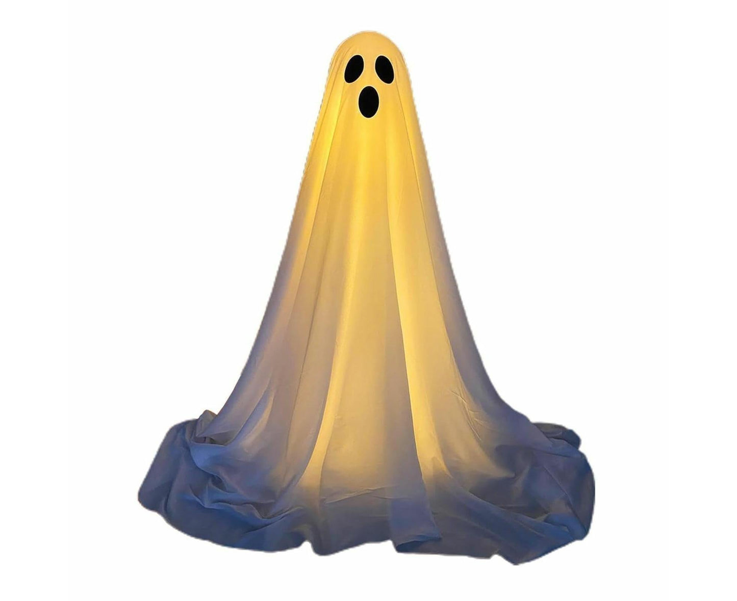 1 Pack Halloween Ghost Decorations with String Lights Outdoor Yard Front Porch Garden Decor V1263-JX-1205