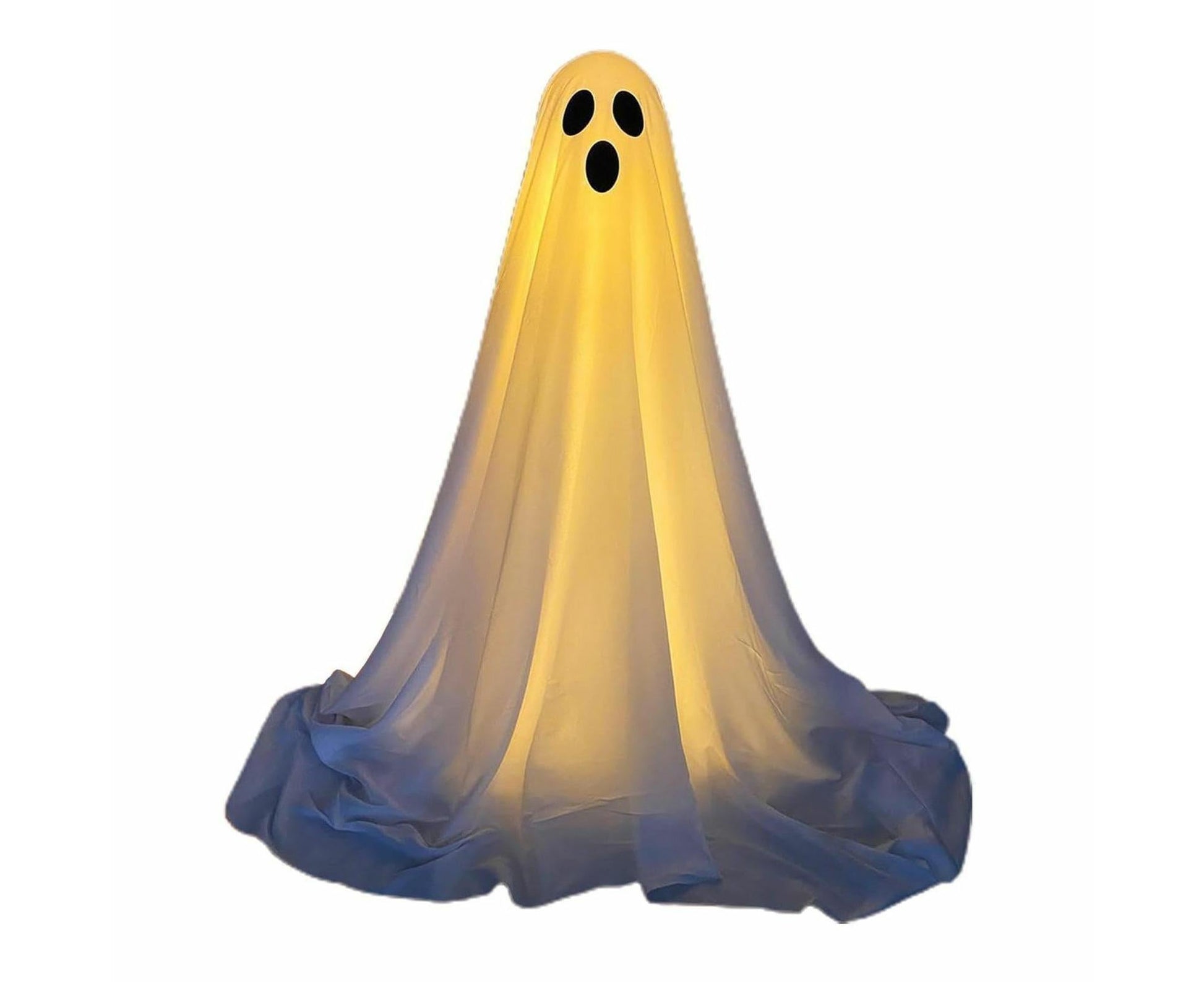 1 Pack Halloween Ghost Decorations with String Lights Outdoor Yard Front Porch Garden Decor V1263-JX-1205