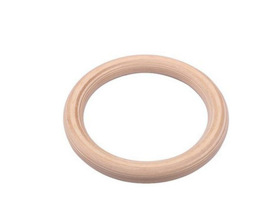 2 pcs Wood Gymnastic Rings - Olympic Gym Rings with Adjustable Straps, Heavy Duty Gym Equipment for Home Gym, V1263-JX-1207