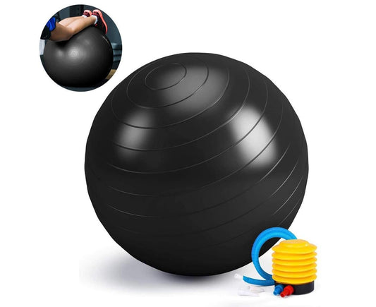 Anti-Burst Exercise Ball, Fitness & Yoga Ball Supports with Quick Pump for Gym, Chair - Diameter 65 cm V1263-JX-1210
