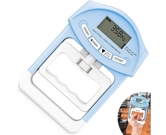 Digital Hand Dynamometer Grip Strength Measurement Meter Auto Capturing Electronic Hand Grip Power - Blue V1263-JX-1213