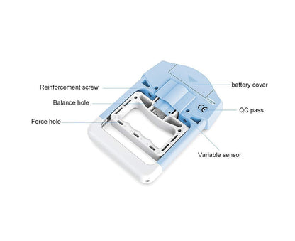 Digital Hand Dynamometer Grip Strength Measurement Meter Auto Capturing Electronic Hand Grip Power - Blue V1263-JX-1213