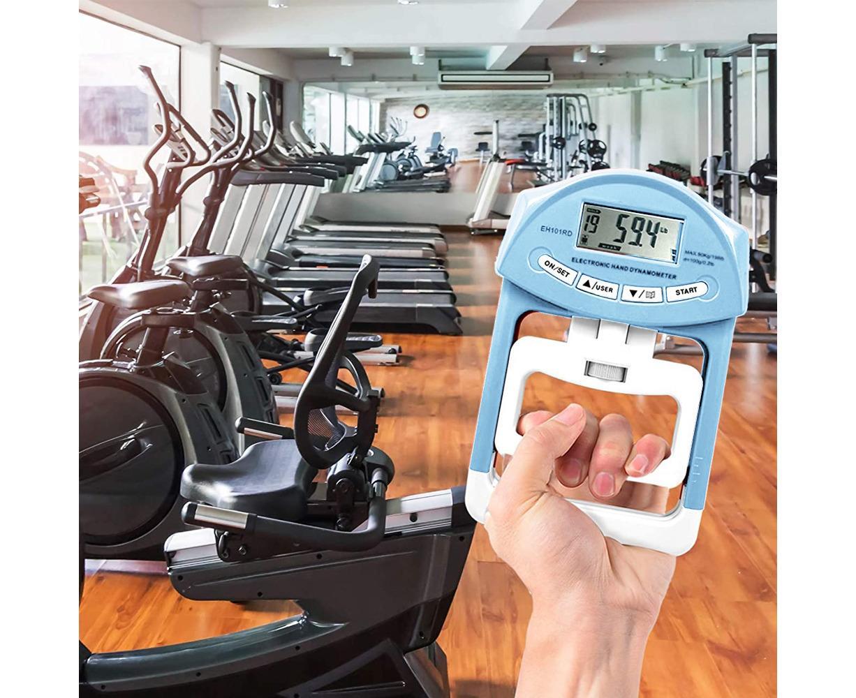 Digital Hand Dynamometer Grip Strength Measurement Meter Auto Capturing Electronic Hand Grip Power - Blue V1263-JX-1213