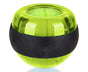 Metal Core Wrist Exerciser Wrist Strengthener Gyro Ball with LED Light - Green V1263-JX-1221