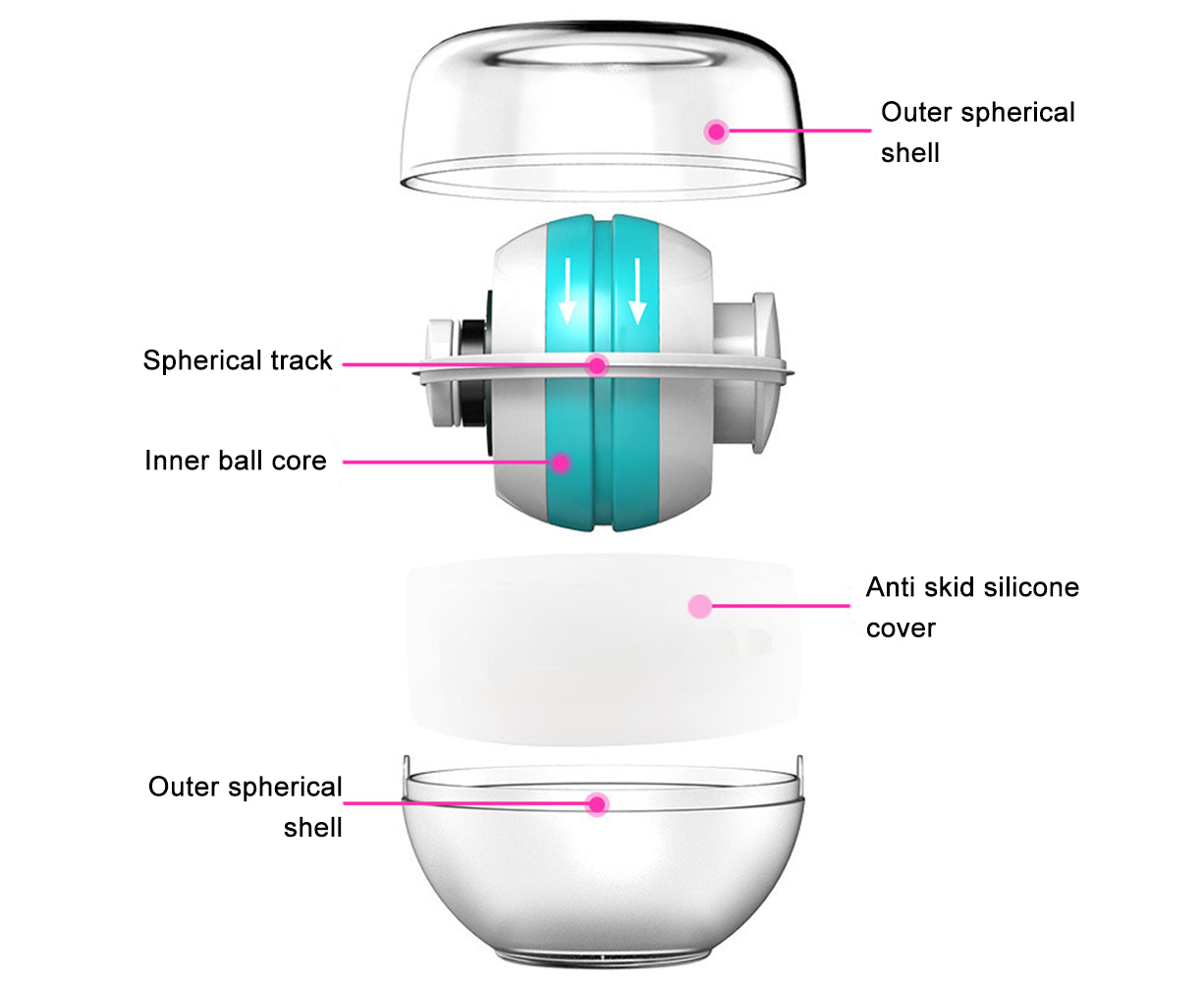 Metal Core Wrist Exerciser Wrist Strengthener Gyro Ball with LED Light - Green V1263-JX-1221
