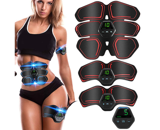 Muscle Toner Abdominal Toning Belt ABS Toner Body Muscle Trainer Wireless Portable Unisex Fitness Training V1263-JX-1222