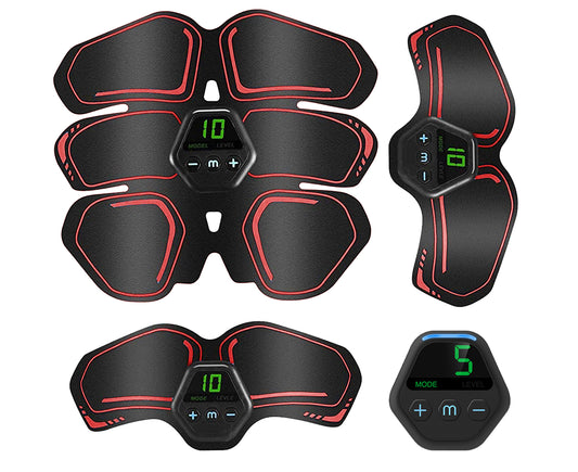 Muscle Toner Abdominal Toning Belt ABS Toner Body Muscle Trainer Wireless Portable Unisex Fitness Training V1263-JX-1222