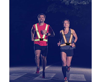 Reflective Gear with Hi-Visibility Bands for Running Jogging,Walking,Cycling - Orange V1263-JX-1226