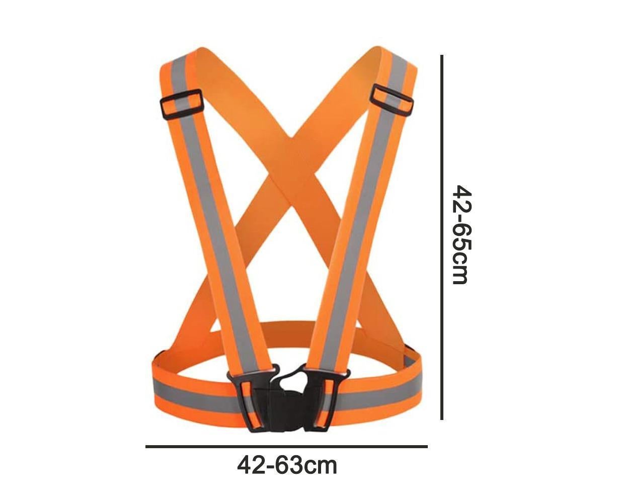 Reflective Gear with Hi-Visibility Bands for Running Jogging,Walking,Cycling - Orange V1263-JX-1226