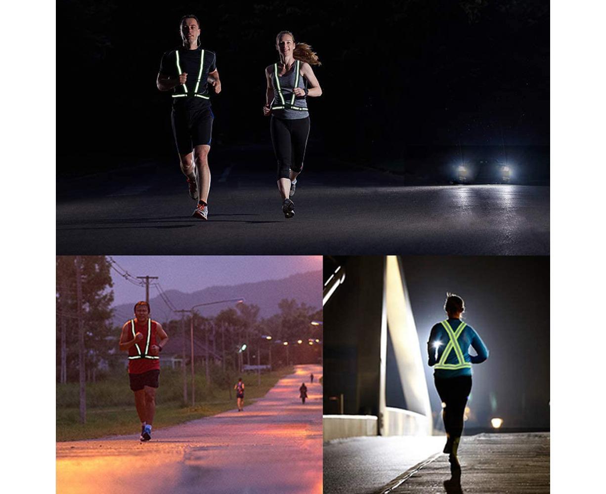 Reflective Gear with Hi-Visibility Bands for Running Jogging,Walking,Cycling - Orange V1263-JX-1226