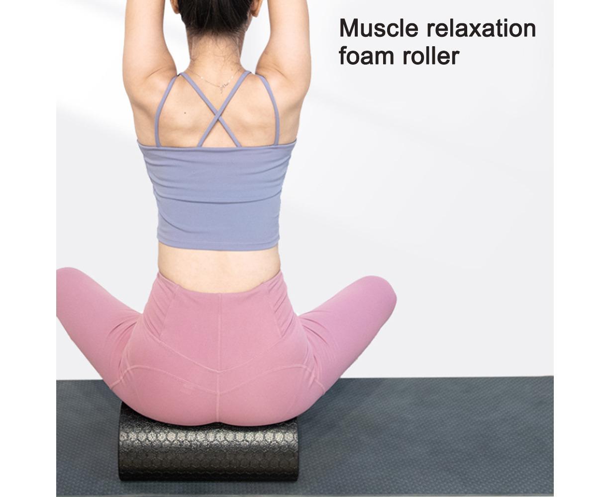 Standard fascia roll. Original massage roller for fascia training - Training role in various - Black V1263-JX-1229