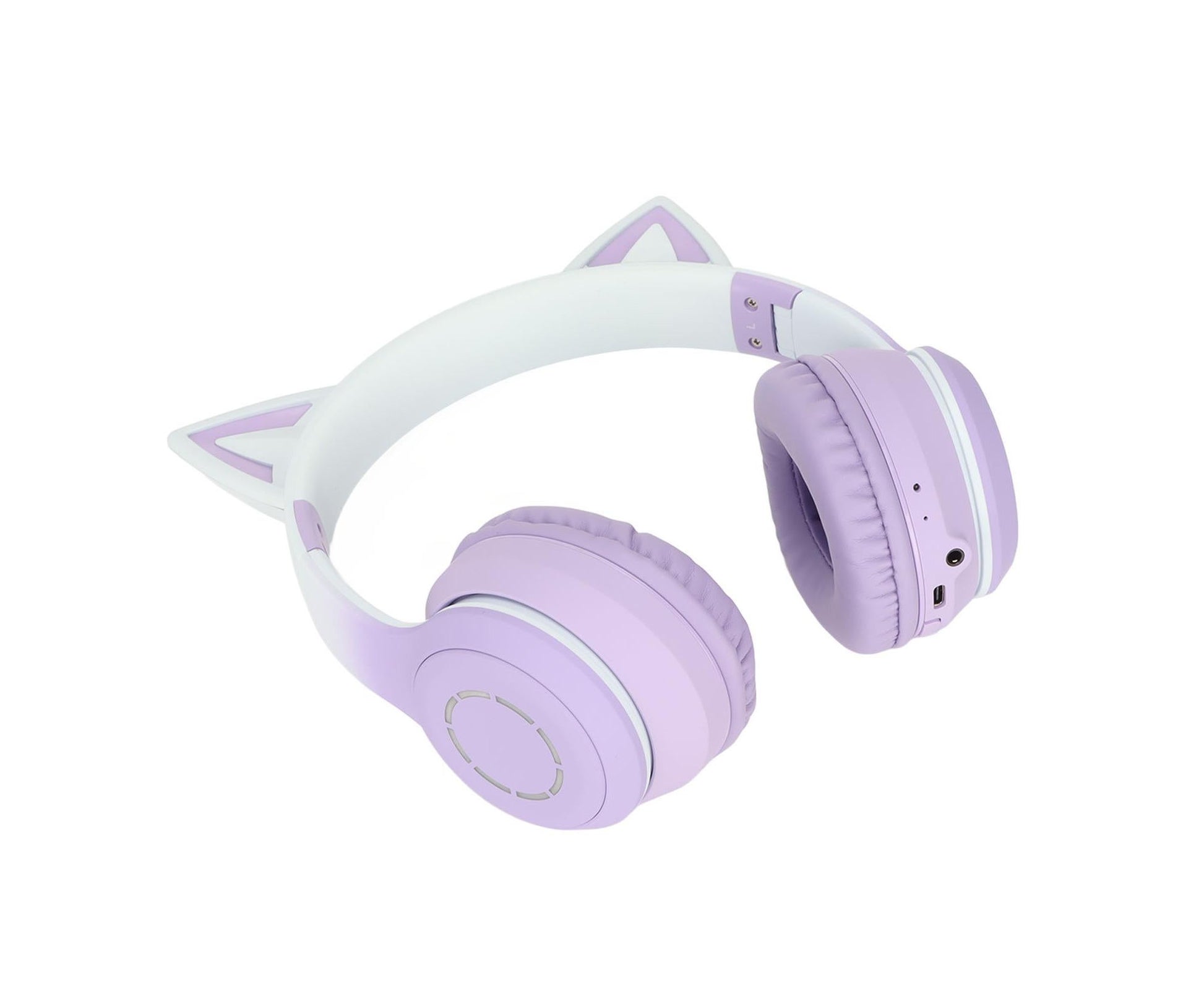 Cat Ear Bluetooth Gaming Headphones Wireless Foldable Music Headset with LED Light Detachable Microphone V1263-JX-123