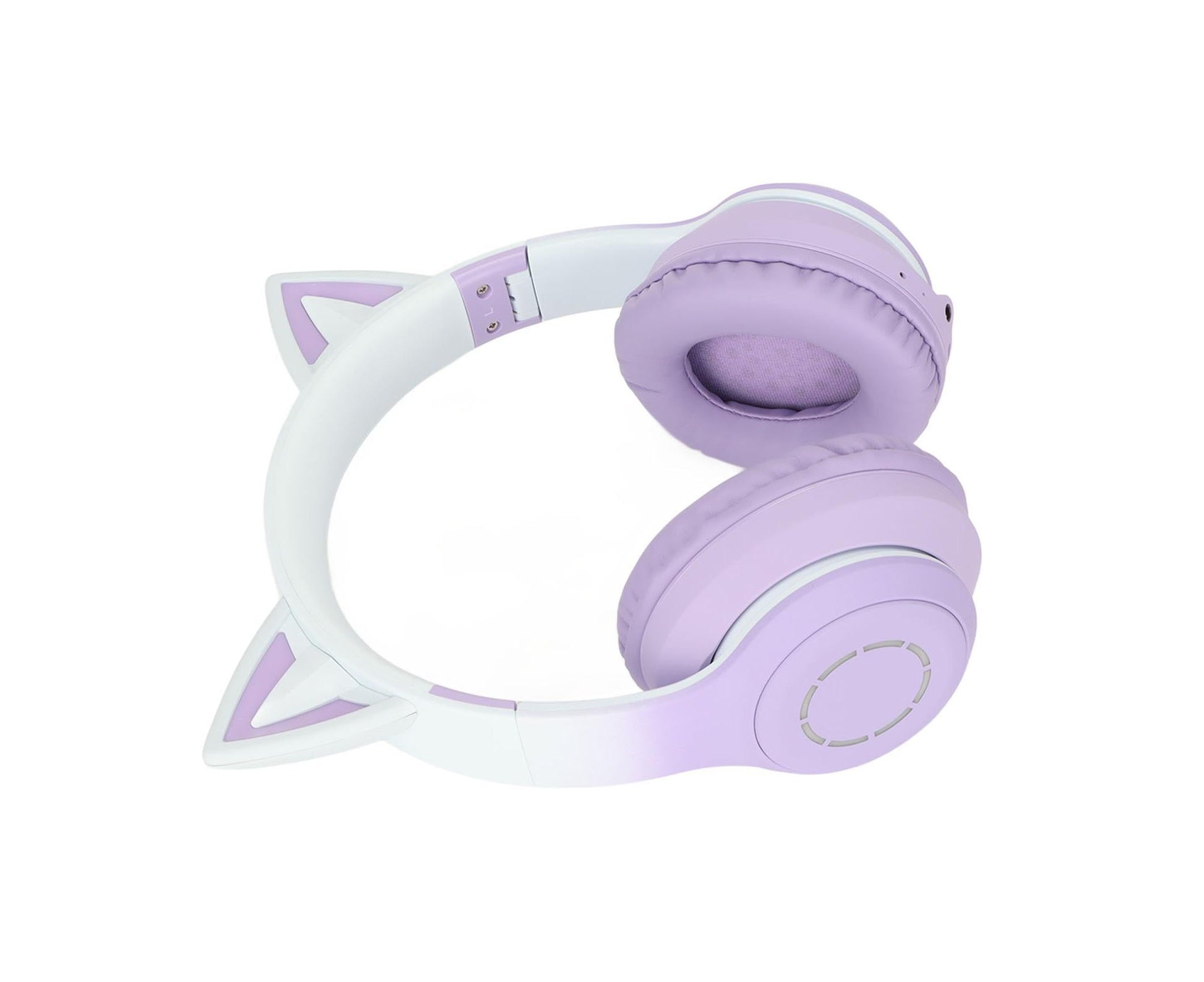 Cat Ear Bluetooth Gaming Headphones Wireless Foldable Music Headset with LED Light Detachable Microphone V1263-JX-123