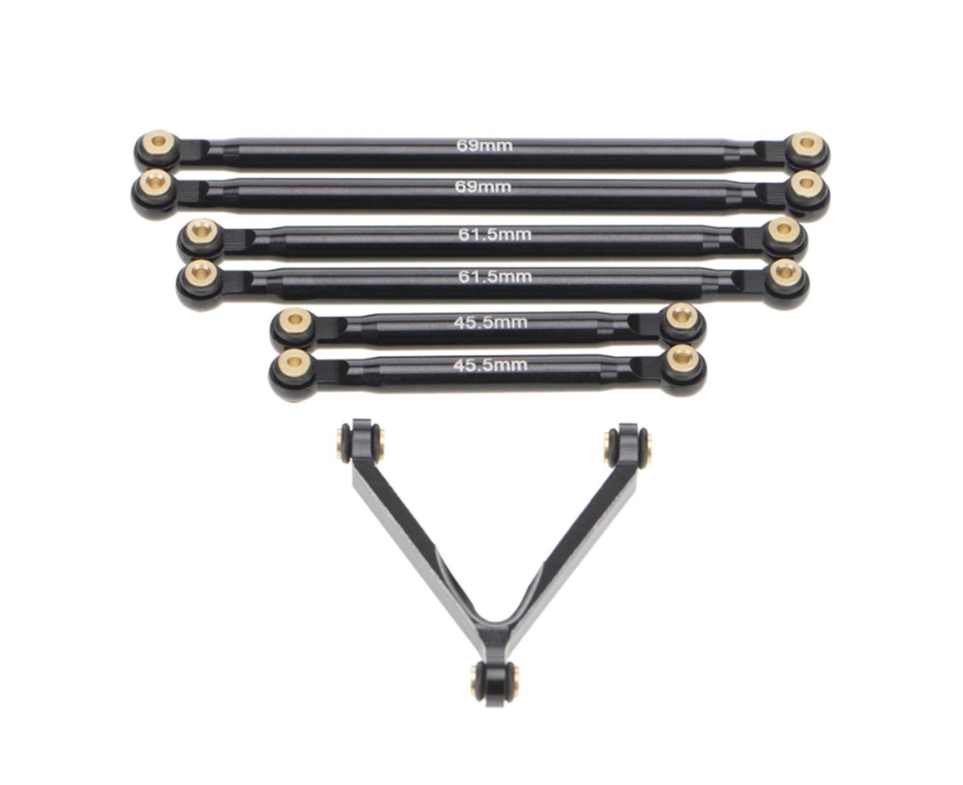 1 Set Tie Rod Kit Upgrade Replacement Black Perfect Matching Rod Link Linkage Kit for Axial SCX24 Accessories V1263-JX-1236