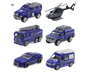 6Pcs Engineering Vehicle Simulate Gifts 1/58 Scale Boy and Girls Interactive Play Pull Back Car for School V1263-JX-1256