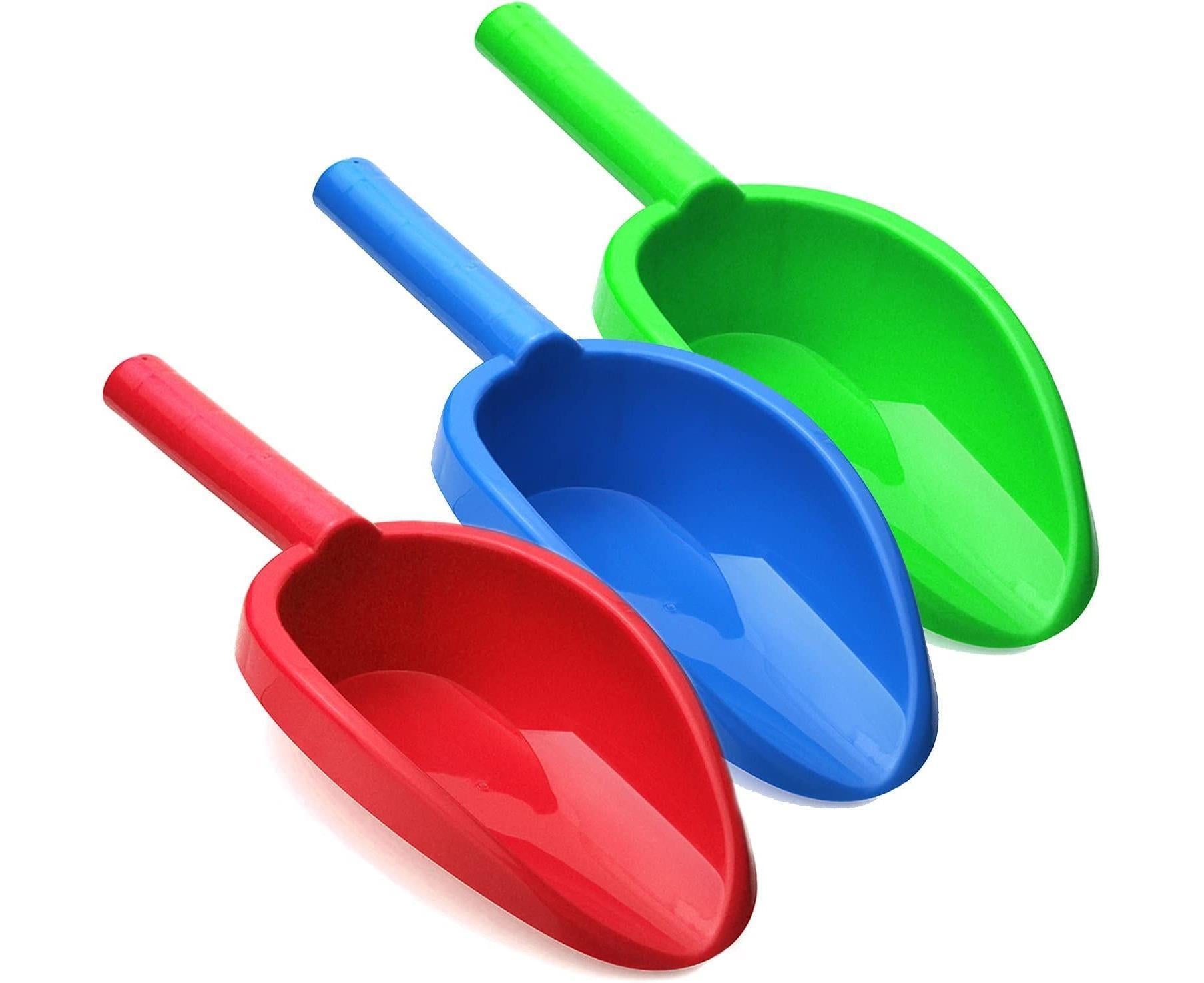 Large 14" Sand Beach Shovels Spade Toys Set 3 Pack, Jumbo Garden Tool V1263-JX-1273