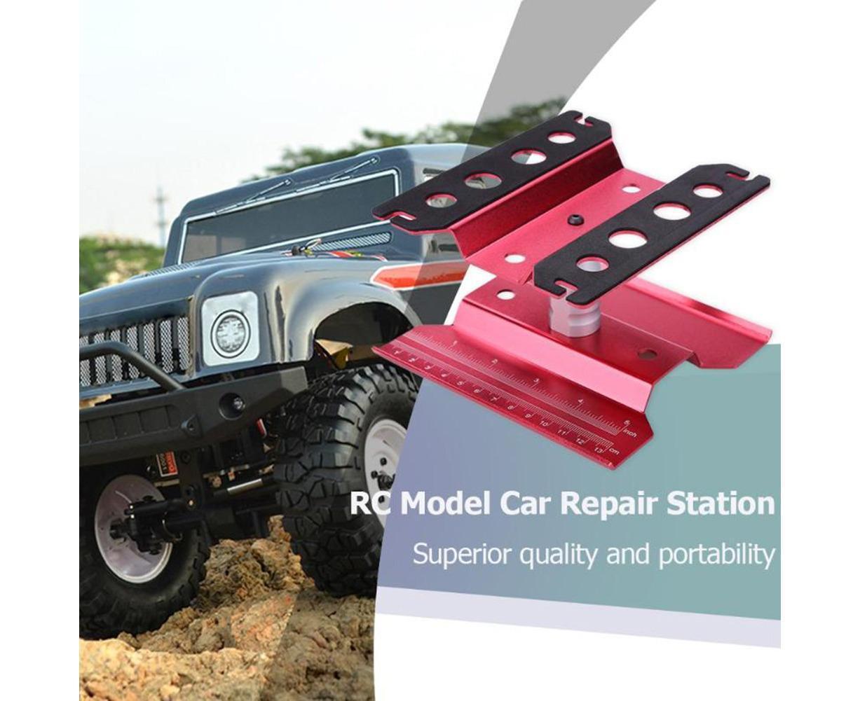 Metal Repair Station Stand Platform for 1/8 1/10 1/16 Remote Control Crawl Car Blue V1263-JX-1276