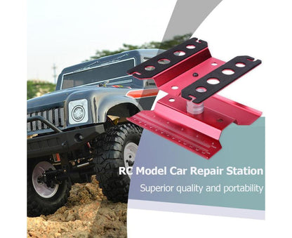 Metal Repair Station Stand Platform for 1/8 1/10 1/16 Remote Control Crawl Car Blue V1263-JX-1276