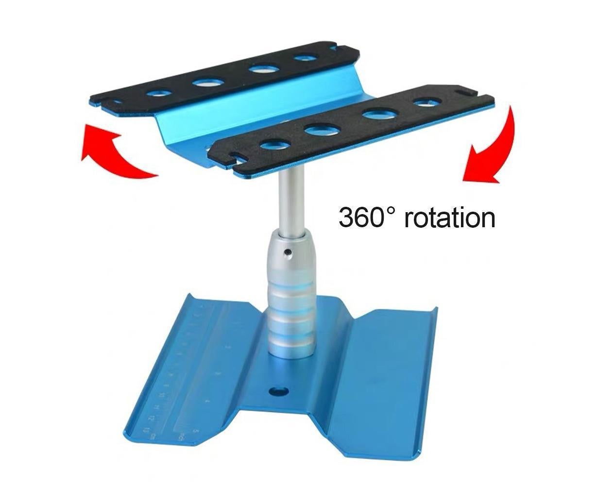 Metal Repair Station Stand Platform for 1/8 1/10 1/16 Remote Control Crawl Car Blue V1263-JX-1276