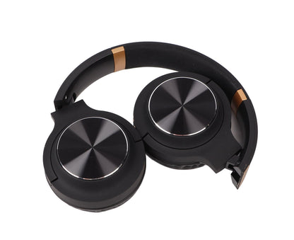 Foldable Bluetooth Headset Multifunction Noise Canceling HiFi Stereo Wireless Bluetooth Headphones Black V1263-JX-128