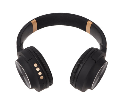 Foldable Bluetooth Headset Multifunction Noise Canceling HiFi Stereo Wireless Bluetooth Headphones Black V1263-JX-128