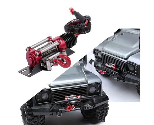 RC Car Winch Practical Durable Lightweight Creative Portable Replacement Metal 1/10 RC Car Automatic Crawler V1263-JX-1285