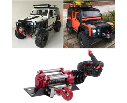 RC Car Winch Practical Durable Lightweight Creative Portable Replacement Metal 1/10 RC Car Automatic Crawler V1263-JX-1285