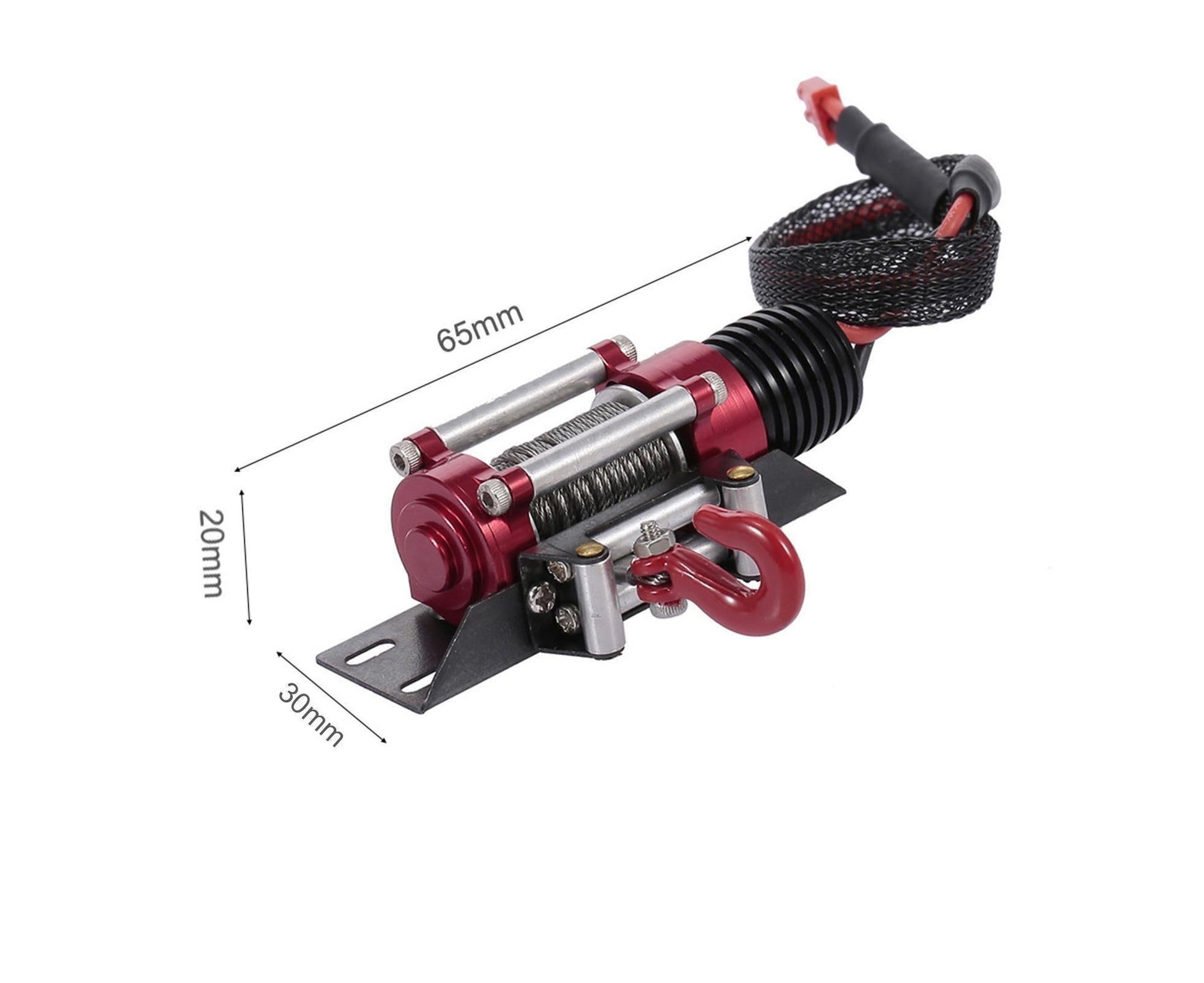 RC Car Winch Practical Durable Lightweight Creative Portable Replacement Metal 1/10 RC Car Automatic Crawler V1263-JX-1285