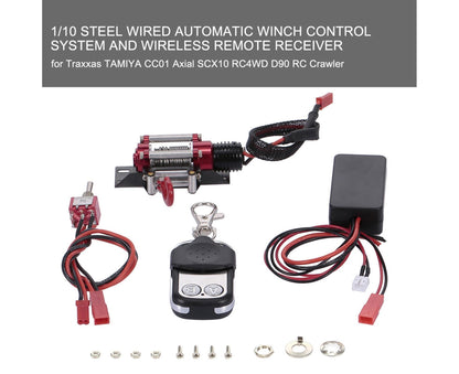 RC Car Winch Practical Durable Lightweight Creative Portable Replacement Metal 1/10 RC Car Automatic Crawler V1263-JX-1285