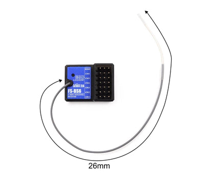 RC Receiver Durable Practical Useful secure Sturdy Portable Plastic RC Car Boat 2.4GHz 6 Channel Receiver V1263-JX-1286