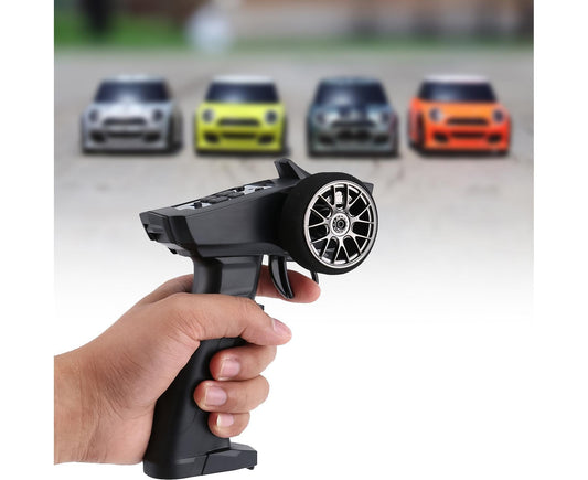 Remote Control High Imitation Electrical Full Proportional Racing Car Remote Controller for Boy and Girl Black V1263-JX-1292
