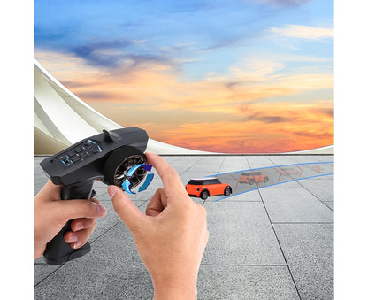 Remote Control High Imitation Electrical Full Proportional Racing Car Remote Controller for Boy and Girl Black V1263-JX-1292