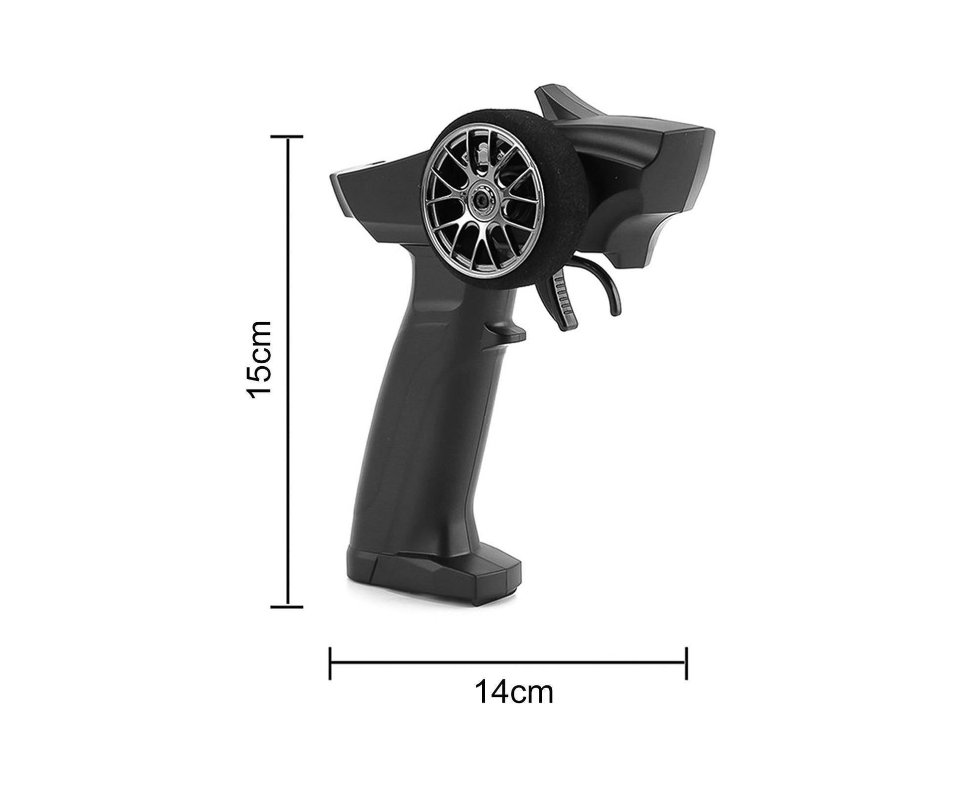 Remote Control High Imitation Electrical Full Proportional Racing Car Remote Controller for Boy and Girl Black V1263-JX-1292