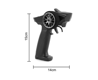 Remote Control High Imitation Electrical Full Proportional Racing Car Remote Controller for Boy and Girl Black V1263-JX-1292