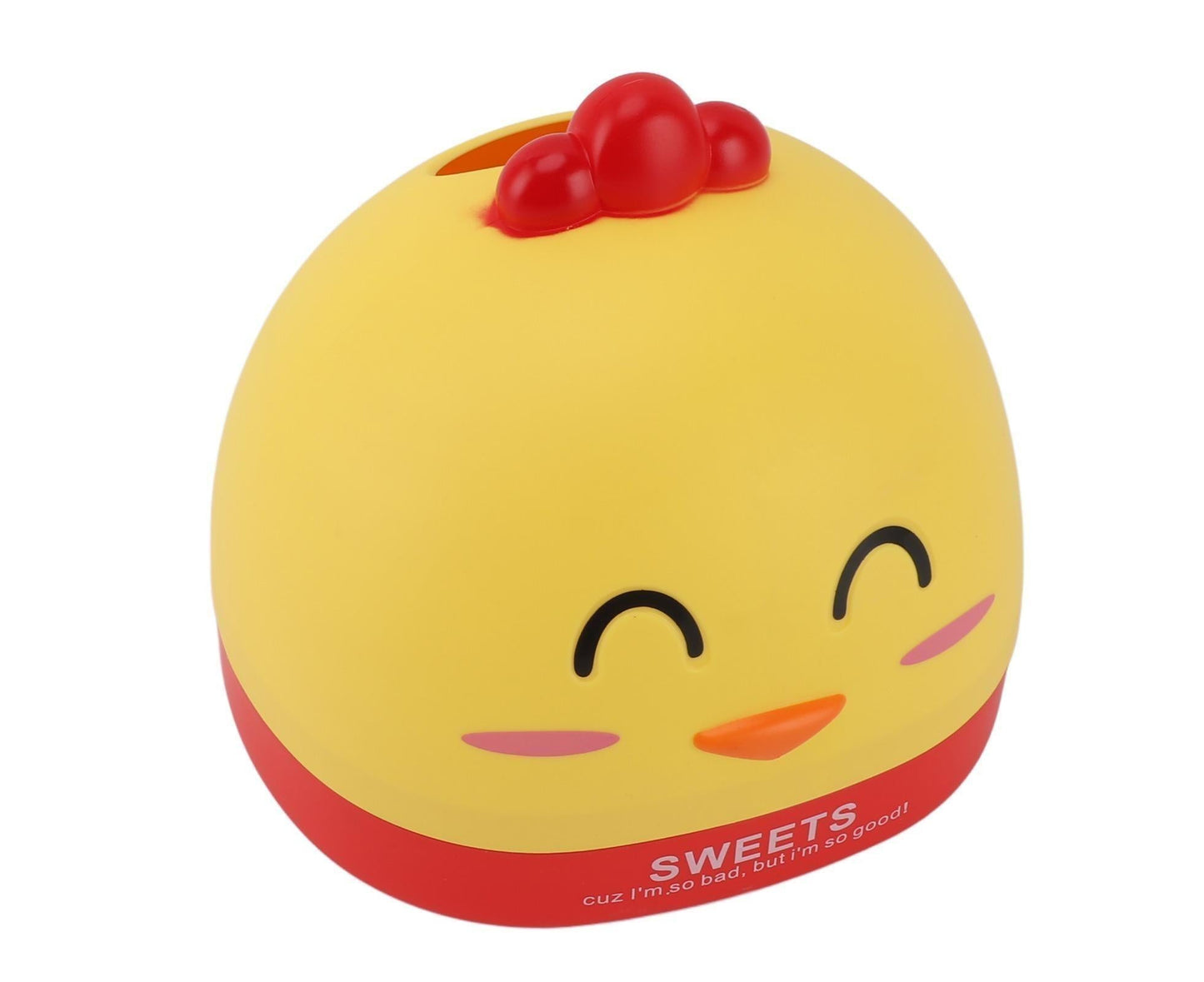 Tissue Dispenser Box Plastic Cartoon Shaped Tissue Container for Countertop Yellow V1263-JX-1305