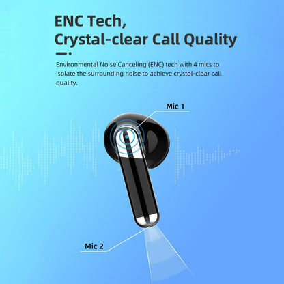 Language Translator Earbuds Bluetooth 5.3 Support 144 Languages Wireless Translator Earphone with Transparent V1263-JX-131