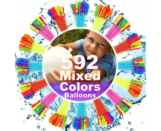 Water Balloons 592 Rapid-Filling Self-Sealing Instant Water Balloons For Outdoor Family, Teenager Summer Fun V1263-JX-1313