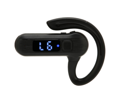 Single Ear Bone Conduction Headset Digital Display Voice Control Answering Wireless Earphone for Sports V1263-JX-132