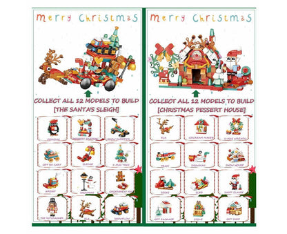 2024 Advent Calendar Christmas Building Block 24 Days Countdown Surprise Box V1263-JX-1322