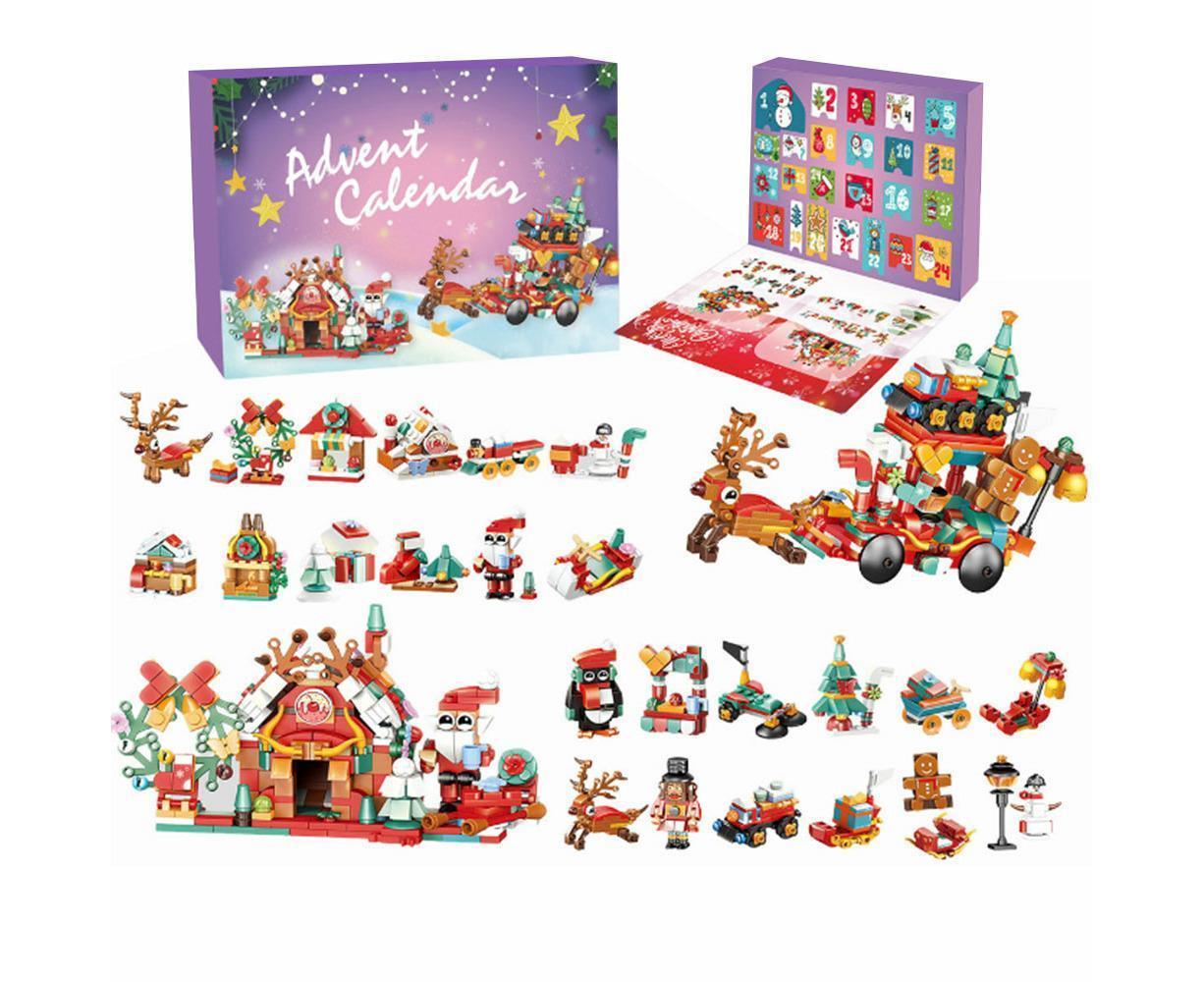 2024 Advent Calendar Christmas Building Block 24 Days Countdown Surprise Box V1263-JX-1322