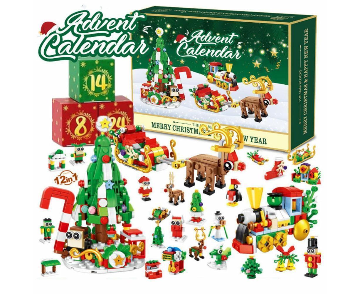 2024 Advent Calendar Christmas Building Block 24 Days Countdown Surprise Box V1263-JX-1323